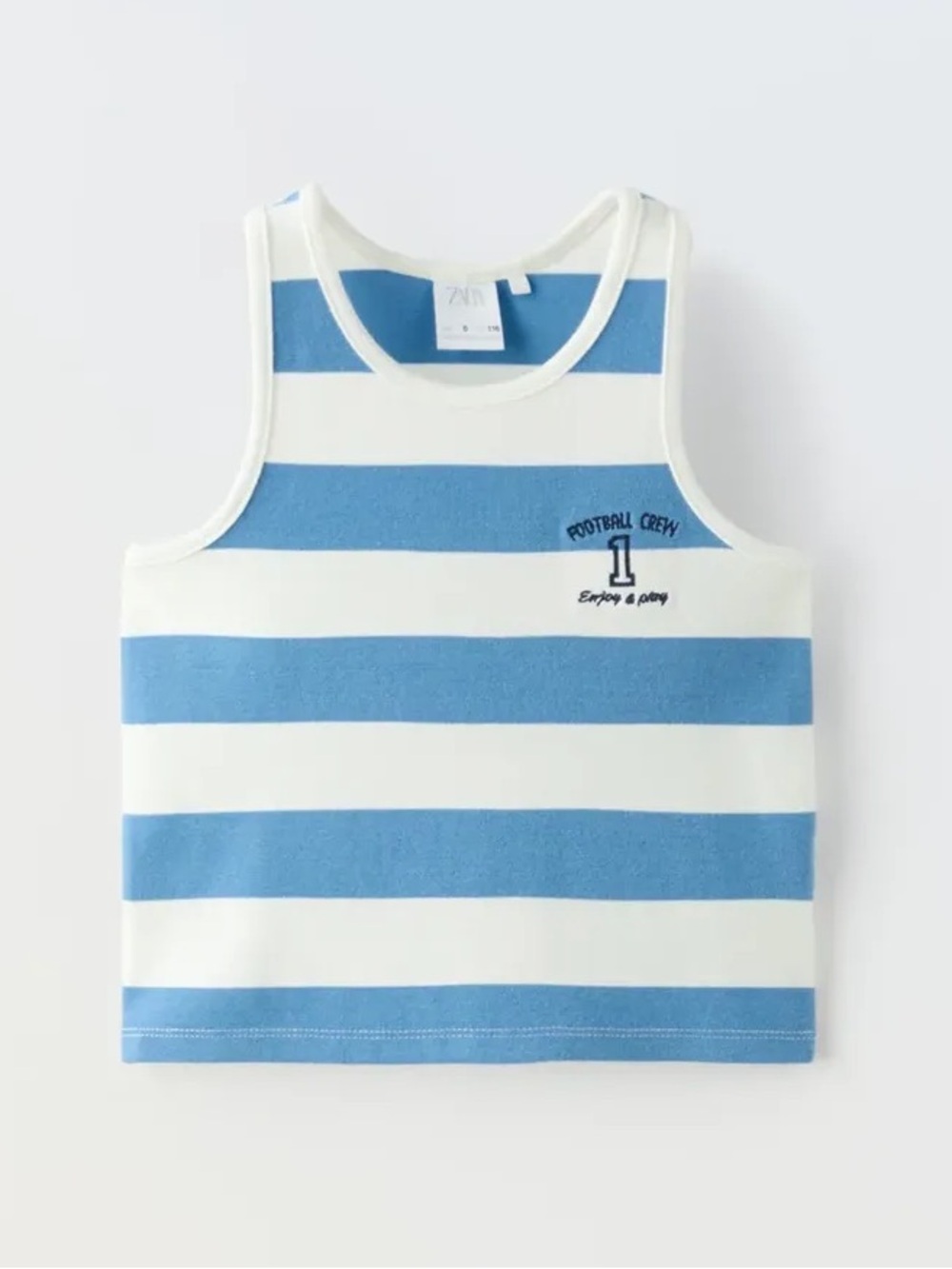 Zara Football Crew Tank Top